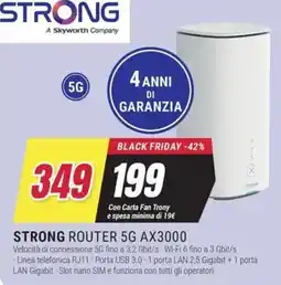 Trony STRONG ROUTER 5G AX3000 offerta