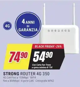 Trony STRONG ROUTER 4G 350 offerta