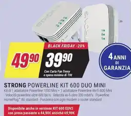 Trony Strong powerline kit 600 duo mini offerta