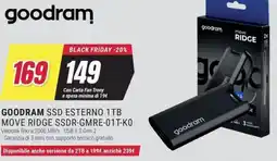 Trony GOODRAM SSD ESTERNO 1TB MOVE RIDGE SSDR-GMRE-01T-KO offerta