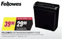 Trony Fellowes distruggidocumenti P25S offerta