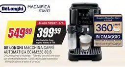 Trony DE LONGHI MACCHINA CAFFÈ AUTOMATICA ECAM220.60.B offerta