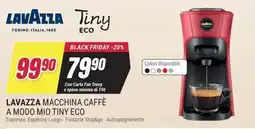 Trony Lavazza macchina caffè a modo mio tiny eco offerta
