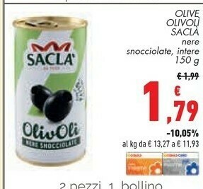 Conad City Sacla olive olivoli offerta