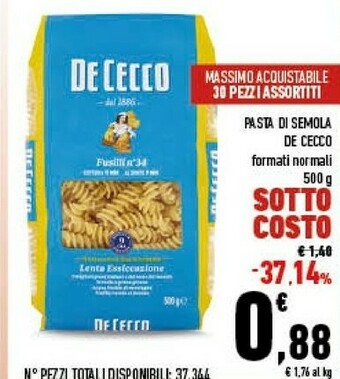 Conad City Pasta di semola offerta