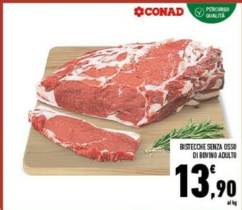 Conad City Bistecche senza osso di bovino adulto offerta