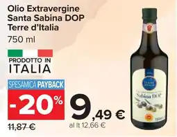 Carrefour Olio Extravergine Santa Sabina DOP Terre d'Italia offerta