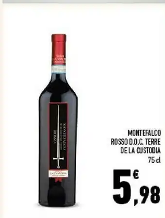 Conad City Terre de la custodia montefalco rosso doc offerta