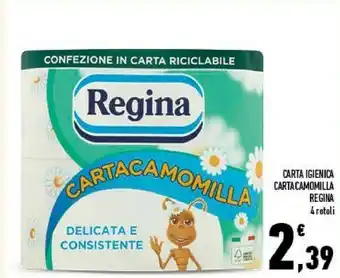 Conad City Regina carta igienica carta camomilla offerta