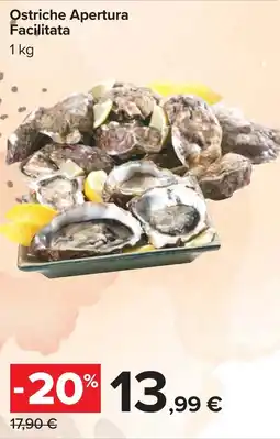 Carrefour Ostriche Apertura Facilitata offerta