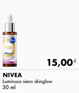 Iper Tosano NIVEA Luminous siero skinglow offerta