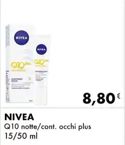 Iper Tosano NIVEA Q10 notte/cont. occhi plus offerta