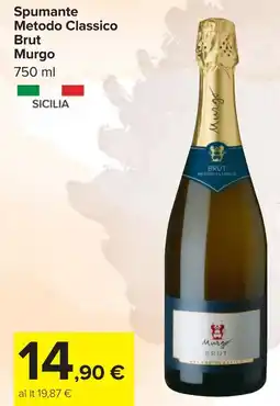 Carrefour Spumante Metodo Classico Brut Murgo offerta