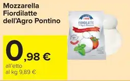 Carrefour Mozzarella Fiordilatte dell'Agro Pontino offerta