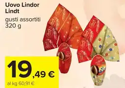 Carrefour Uovo Lindor Lindt offerta