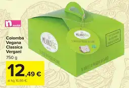 Carrefour Colomba Vegana Classica Vergani offerta