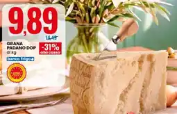 Eurospin Grana padano dop offerta