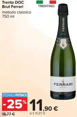 Carrefour Trento DOC Brut Ferrari offerta