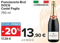 Carrefour Franciacorta Brut DOCG Castel Faglia offerta