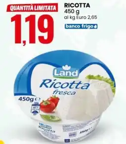 Eurospin Land ricotta offerta