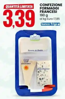 Eurospin Land confezione formaggi francesi offerta
