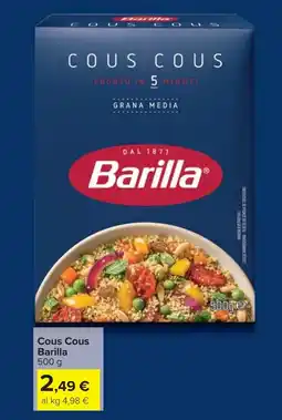 Carrefour Cous Cous Barilla offerta