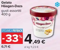 Carrefour Gelato Häagen-Dazs offerta