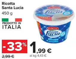 Carrefour Ricotta Santa Lucia offerta