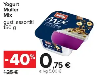 Carrefour Yogurt Muller Mix offerta