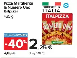 Carrefour Pizza Margherita la Numero Uno Italpizza offerta