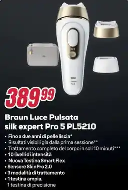 Trony Braun Luce Pulsata silk expert Pro 5 PL5210 offerta