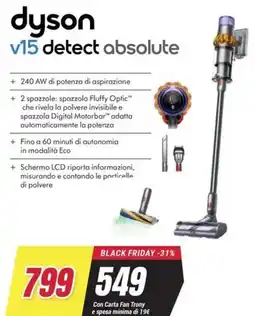 Trony dyson v15 detect absolute offerta