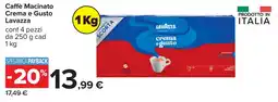 Carrefour Caffè Macinato Crema e Gusto Lavazza offerta