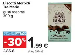 Carrefour Biscotti Morbidi Tre Marie offerta