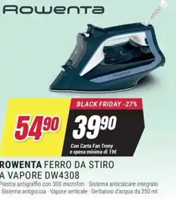 Trony ROWENTA FERRO DA STIRO A VAPORE DW4308 offerta