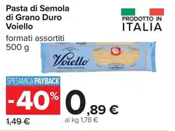 Carrefour Pasta di Semola di Grano Duro Voiello offerta