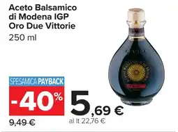 Carrefour Aceto Balsamico di Modena IGP Oro Due Vittorie offerta