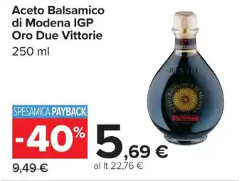 Carrefour Aceto Balsamico di Modena IGP Oro Due Vittorie offerta
