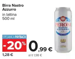 Carrefour Birra Nastro Azzurro offerta