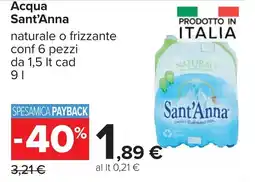 Carrefour Acqua Sant'Anna offerta