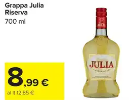 Carrefour Grappa Julia Riserva offerta