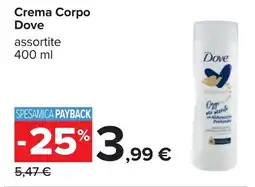 Carrefour Crema Corpo Dove offerta