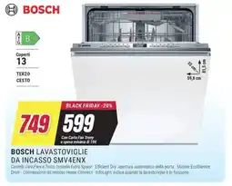 Trony BOSCH LAVASTOVIGLIE DA INCASSO SMV4ENX offerta