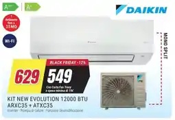 Trony DAIKIN KIT NEW EVOLUTION 12000 BTU ARXC35+ ATXC35 offerta