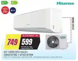 Trony Hisense KIT 18000 BTU HALO+ CBXS181 RG + ATXS181RW offerta
