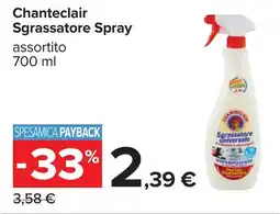 Carrefour Chanteclair Sgrassatore Spray offerta