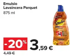 Carrefour Emulsio Lavaincera Parquet offerta