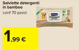 Carrefour Salviette detergenti in bamboo offerta