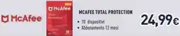 Unieuro Mcafee total protection offerta