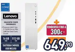 Unieuro Lenovo IDEACENTRE TOWER (90XW004RIX) offerta